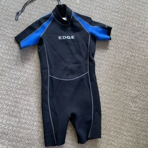 Edge blue and black men's short wetsuit L